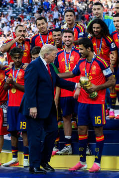 Donald Trump, President of USA, and Rodri of Spain