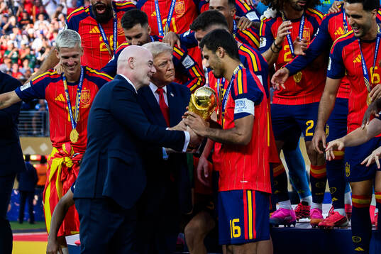 Gianni Infantino, President of FIFA, Donald Trump,