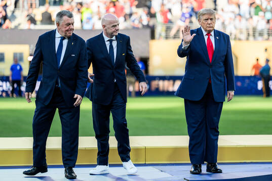 Gianni Infantino, President of FIFA, and Donald Trump,