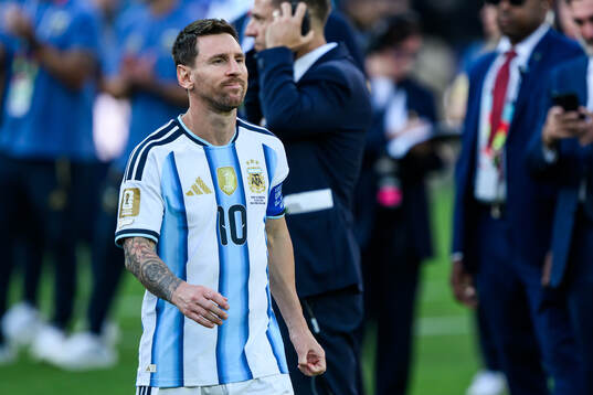 Lionel Messi of Argentina