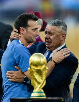 Head coach Lionel Sebastián Scaloni of Argentina and