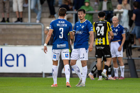 Halmstads Gabriel Wallentin och Pascal Gregor deppar