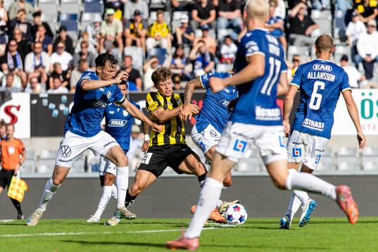 Halmstads Pascal Gregor och Häckens Gustav Lindgren