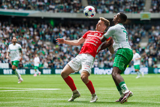 Degerfors Sebastian Ohlsson och Hammarbys Paulos Abraham