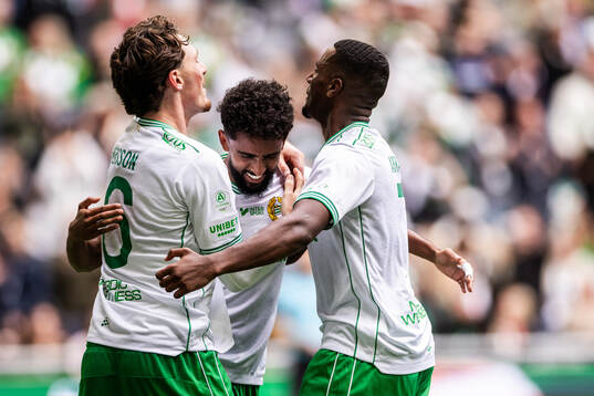 Hammarbys Tesfaldet Tekie jublar