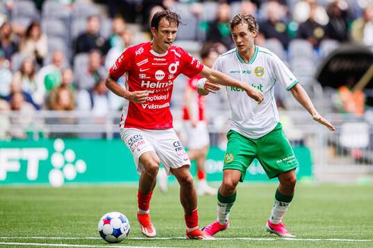 uDegerfors Kazper Karlsson och Hammarbys Hampus Skoglund