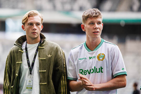 Hammarbys målvakt Elton Fischerström Opancar och Björn