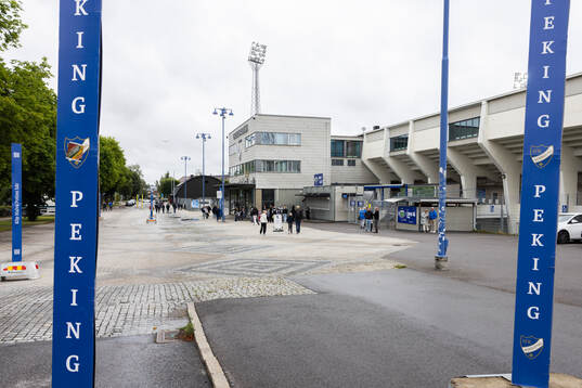 Exteriör vy av Norrköpings Idrottspark