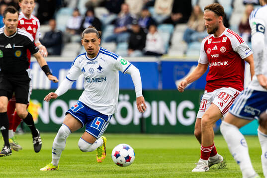 IFK Norrköpings Elias Jemal och Sandvikens Kasper Harletun