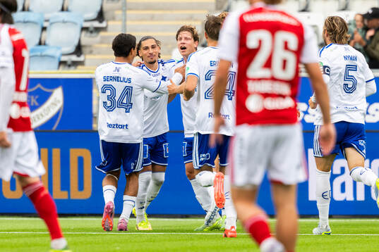 IFK Norrköpings Alexander Fransson jublar