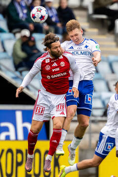 Sandvikens Karl Bohm och IFK Norrköpings Aleksander Opsahl