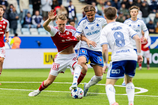 Sandvikens Nino Geiger och IFK Norrköpings Christoffer