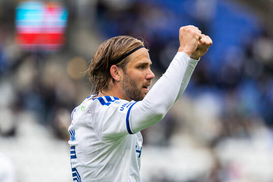 IFK Norrköpings Christoffer Nyman jublar