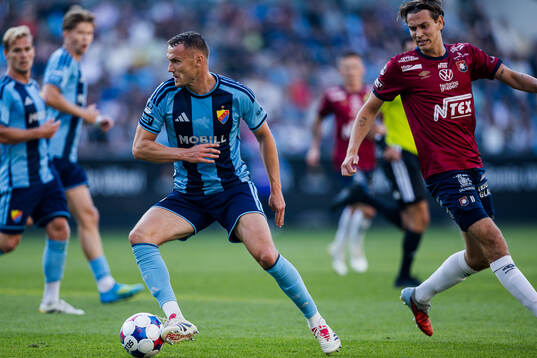 Djurgårdens Piotr Johansson och Örgrytes Noah