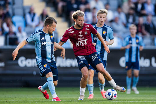 Djurgårdens Jacob Une och Örgrytes William Hofvander