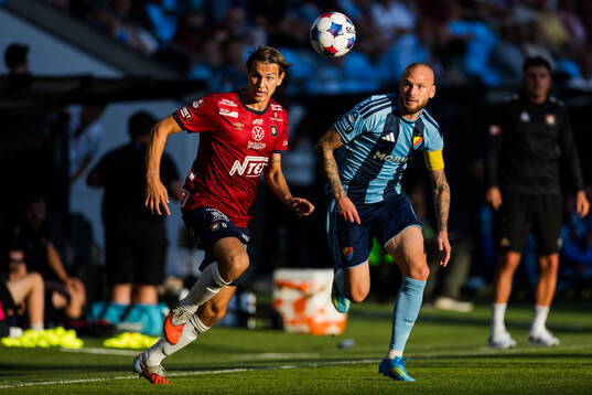 Örgrytes Noah Christoffersson och Djurgårdens Adam Ståhl