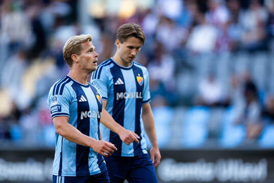 Djurgårdens Hampus Finndell och Miro Tenho