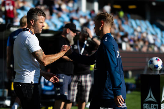 Örgrytes sportchef Pontus Farnerud och Adam Andersson
