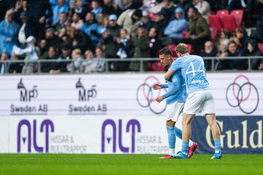 Malmö FFs Noah Åstrand John och Malte Frejd Pålsson