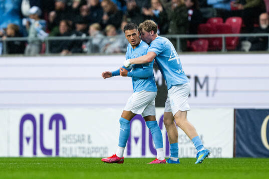 Malmö FFs Noah Åstrand John och Malte Frejd Pålsson