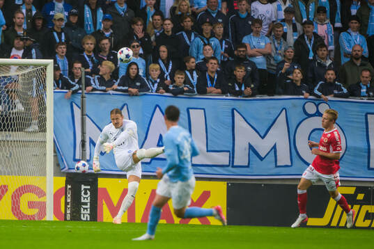Malmö FFs målvakt Johan Dahlin