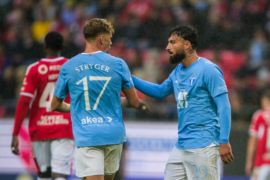 Malmö FFs Jens Stryger Larsen och Sead Haksabanovic