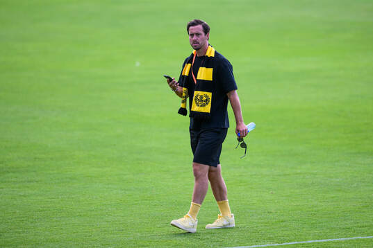 Club manager Jacob Lennartsson of Mjällby