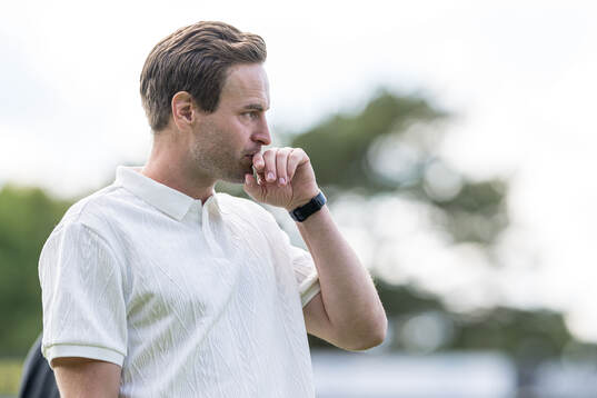 Coach Karl Marius Aksum of Mjällby