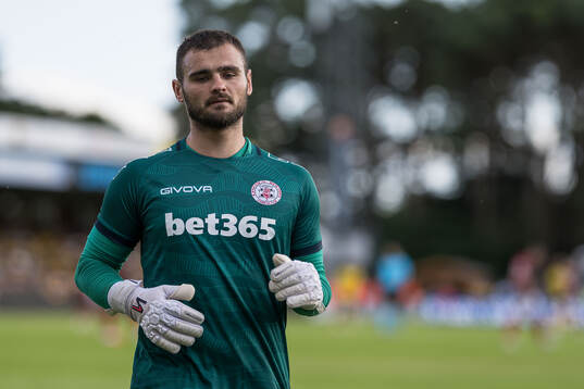 Goalkeeper Jaylan Hankins of Lincoln Red Imps