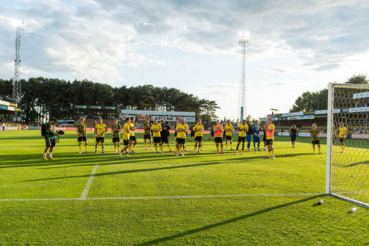 Players of Mjällby celebrates