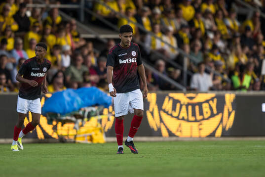 Yussef Flalhi Idrissi of Lincoln Red Imps looks dejected
