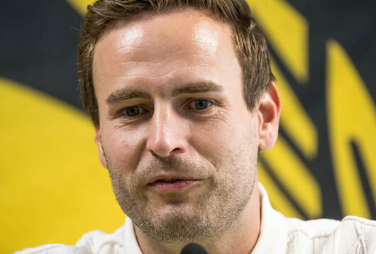 Coach Karl Marius Aksum of Mjällby