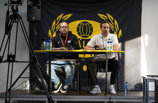 Coach Karl Marius Aksum of Mjällby