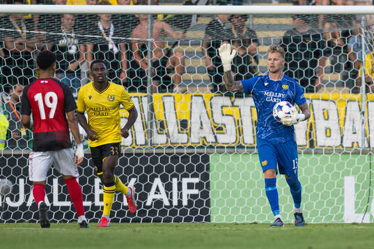 Goalkeeper Robin Wallinder of Mjällby