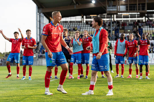 Helsingborgs Jakob Voelkerling Persson och Timothe Rupil