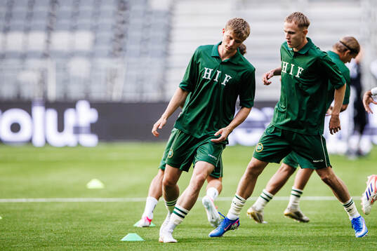 Frederik Winther and Victor Lind of Hammarby