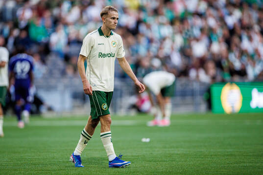 Victor Lind of Hammarby lookd dejected