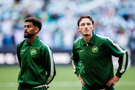 Tesfaldet Tekie and Noah Persson of Hammarby