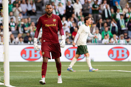 Hammarby goalkeeper Warner Hahn