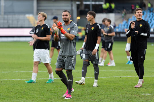 Goalkeeper Mergim Krasniqi of GAIS