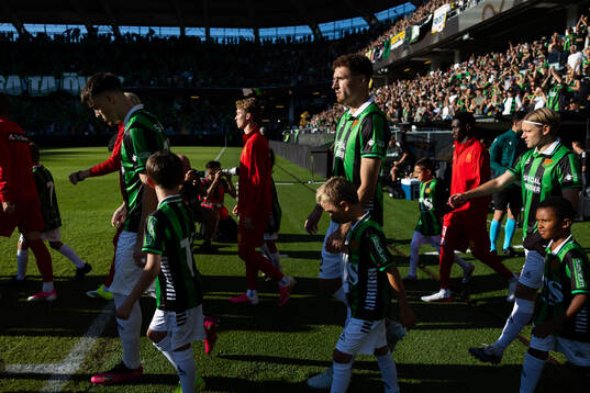 Samuel Salter, Anes Cardaklija and Oscar Pettersson of GAIS