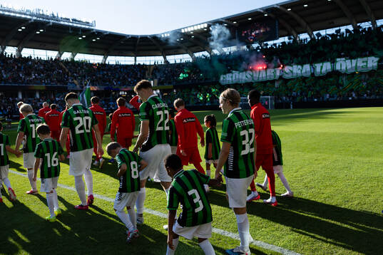 Samuel Salter, Anes Cardaklija and Oscar Pettersson of GAIS