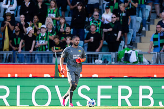 Goalkeeper Mergim Krasniqi of GAIS