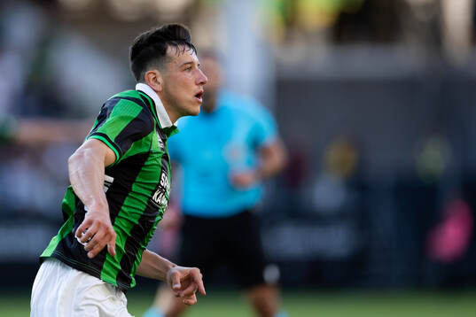 Matteo De Brienne of GAIS celebrates
