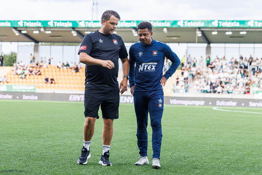 Örgrytes tränare Andreas Holmberg och Tobias Sana