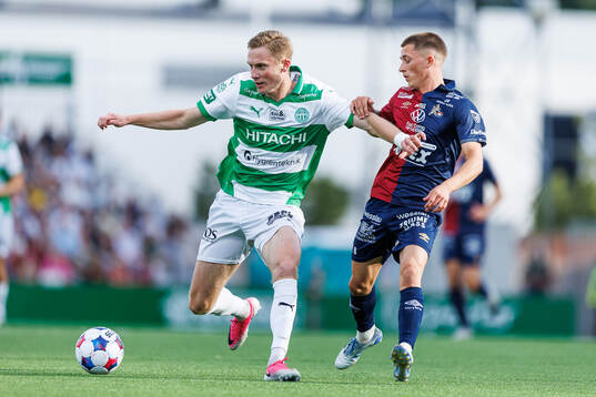 Västerås Karl Gunnarsson och Örgrytes Benjamin Laturnus