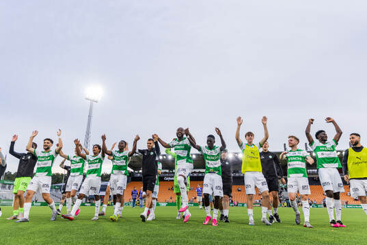 Västerås spelare jublar
