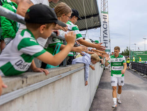 Västerås Herman Magnusson med supportarna