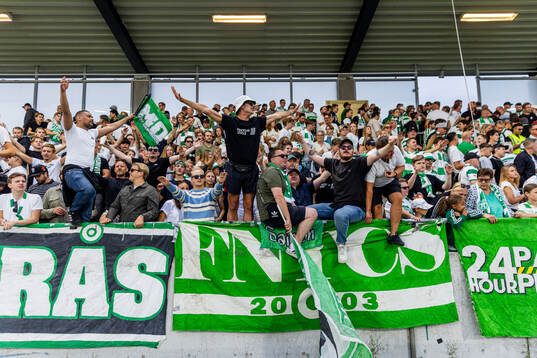 Västerås supportrar jublar