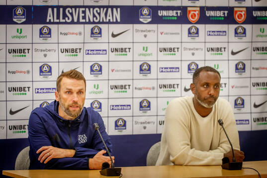 Djurgårdens tränare Jani Honkavaara och Degerfors